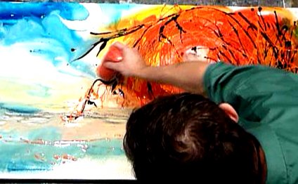 Learn how to paint abstract
