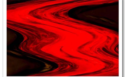 Abstract Red Lava River Prints