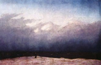 Caspar David Friedrich, Monk because of the Sea, c. 1808–1810, oil on fabric. WIKIMEDIA COMMONS