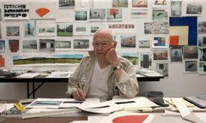 Ellsworth Kelly in Spencertown, nyc in 2012. ‘He bridged European and American modernism,’ said New York gallery owner Matthew Marks.