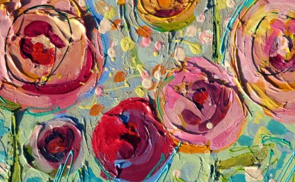 Abstract Floral paintings