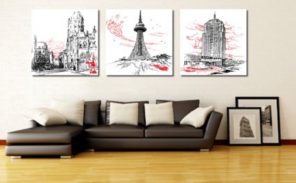 3 Piece Abstract Canvas Art