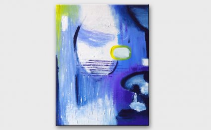 Blue Abstract Art Canvas