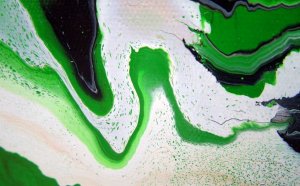 Green Abstract paintings