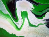 Green Abstract paintings