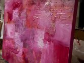 Pink Abstract paintings
