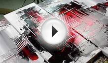 Abstract acrylic painting Demo HD Video - illuminating