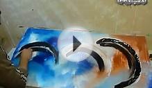ABSTRACT ART PAINTING LESSON, Glazing Effect Part 1