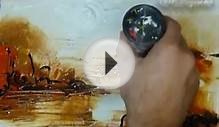 Abstract Art, Step by Step Process Painting Landscape