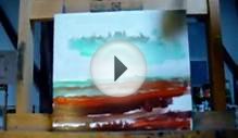 Abstract Landscape painting Demo