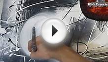 black and white abstract painting video lesson
