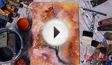 Chemically Gold - abstract landscape painting step by step