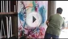 Creating an Abstract Art Painting by the Contemporary
