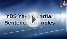 Example sentences YDS Yaygin Stative Passives 6