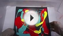 Fluid Acrylic Painting Demo, Abstract Art Painting by