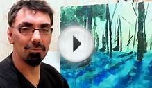 How to Paint with Acrylics on Canvas: Abstract Landscape