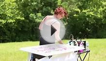 Kate Cole (Contemporary Abstract Artist) Live Outdoor Painting
