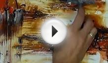 Learn how to paint simple abstract art painting, landscape