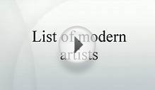 List of modern artists