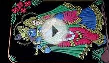 Lord Krishna and Radha Emboss Cloth Painting Tutorial