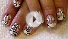 NAIL ART TUTORIAL - Black and White Abstract Design #160