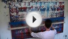 Painting a Large Abstract Oil Painting - Nicky Henderson
