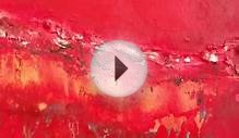 Red abstract painting - Art by Di