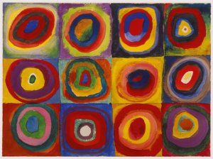 Wassily Kandinksy, Color learn: Squares with Concentric Circles, c. 1913